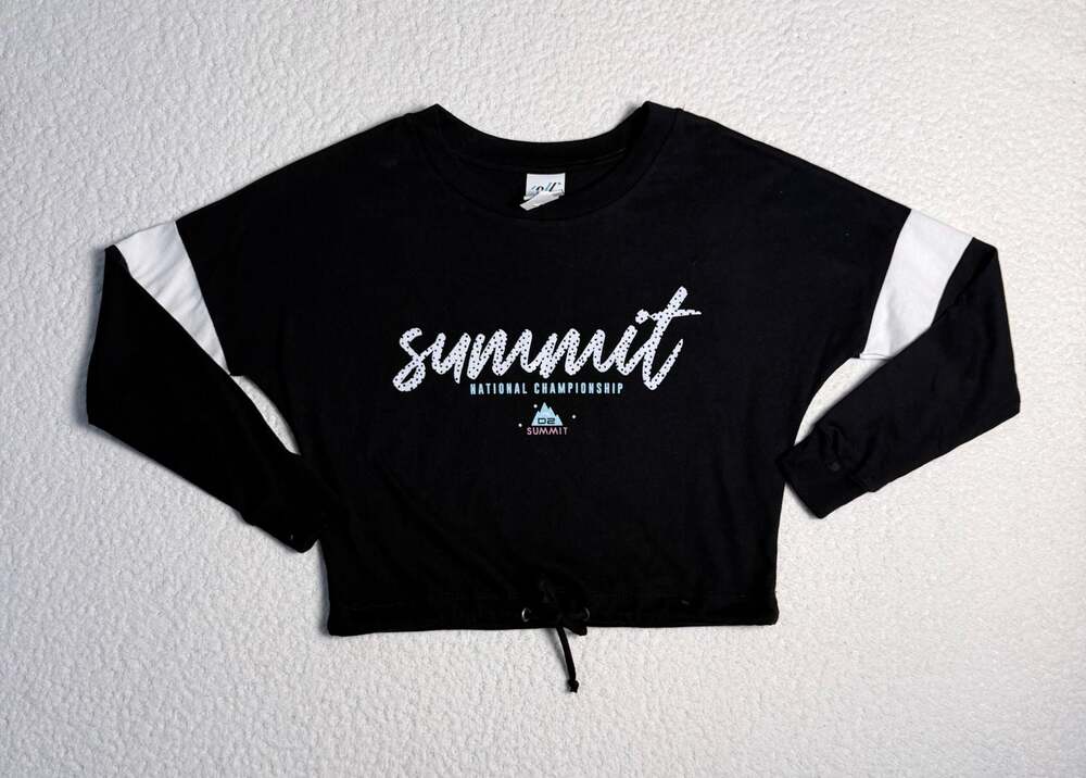 Varsity Spirit D2 Summit National Championship Long Sleeve Crop Sweatshirt YS